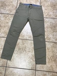 J. Crew Stretch Green Skinny Men's Pants 30x30